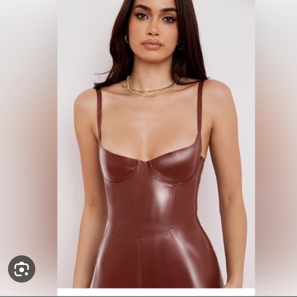 House of CB Tia CoaCoa 100% latex Bodysuit size M